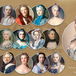 Пазл: Женские причёски 18 век