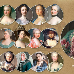 Пазл: Женские причёски 18 век