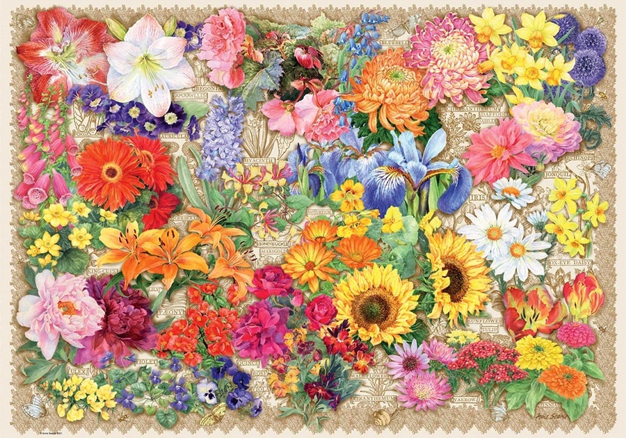 Пазл «Цветы» из 280 элементов | Собрать онлайн пазл №244253