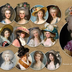 Пазл: Женские причёски 18 век