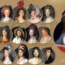 Пазл: Женские причёски 18 век