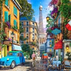 Пазл: Старая улочка Парижа