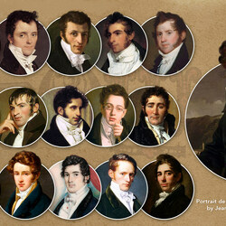 Пазл: Мужские причёски 19 век