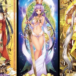 Пазл: Три богини из аниме