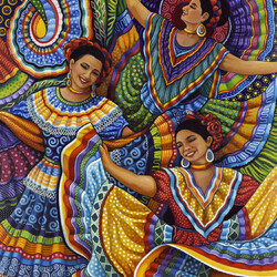 Пазл: Мексиканские танцовщицы