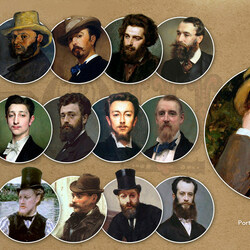 Пазл: Мужские причёски 19 век