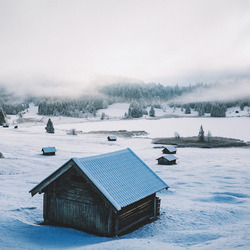 Пазл: Зима в Альпах