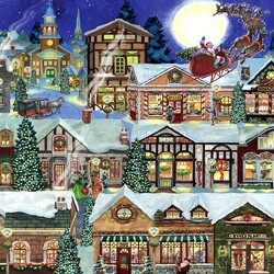 Пазл: Рождественская деревня