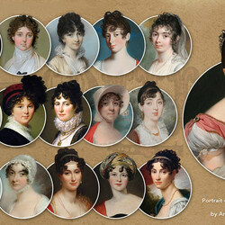 Пазл: Женские причёски 19 век