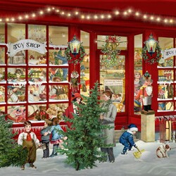 Пазл: Рождественский магазин игрушек