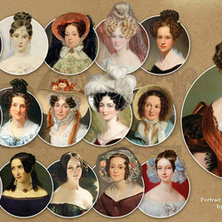Пазл: Женские причёски 19 век