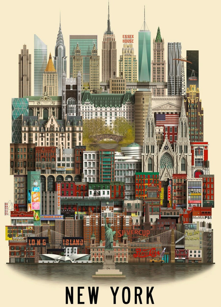 нью йорк плакат