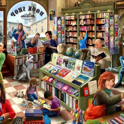 Пазл: Книжный магазин