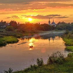 Пазл: Уходит тихо вечер