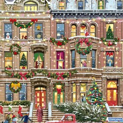 Пазл: Нью-Йоркские браунстоуны в Рождество