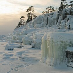 Пазл: Ледяные берега Ладоги