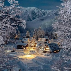 Пазл: Префектура Тояма зимой