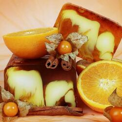 Пазл: Апельсины с корицей