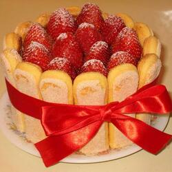 Пазл: Клубничный тортик