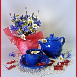 Пазл: Синий сервиз