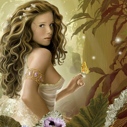 Пазл: Прикосновение бабочки