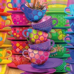 Пазл: Чайные чашки