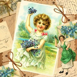 Пазл: Старинная открытка