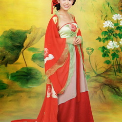 Пазл: Девушка в китайском костюме