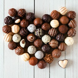 Пазл: Шоколадное сердце