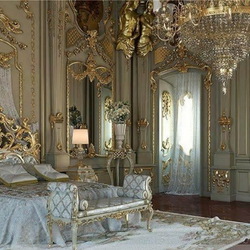 Пазл: Спальня в стиле рококо