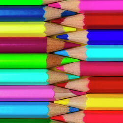 Пазл: Разноцветные карандаши