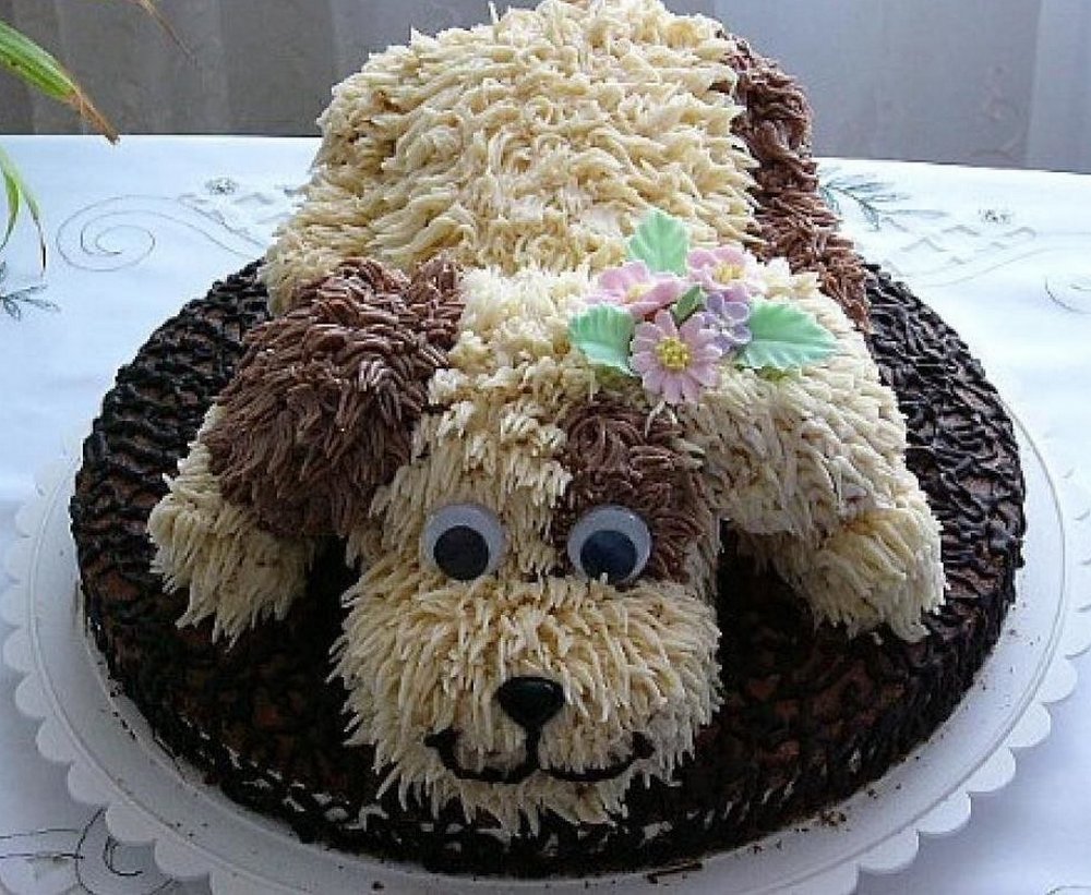 Фото детских тортов с собачкой