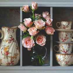 Пазл: Чайные розы