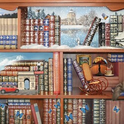 Пазл: Книжные полки