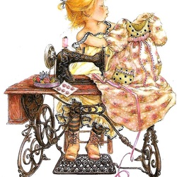 Пазл: Сшила платье я сама