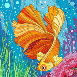 Пазл: Золотая рыбка