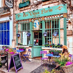Пазл: Парижское кафе