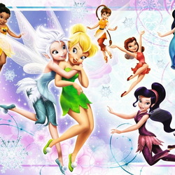 Пазл: Фея Динь-Динь и её друзья