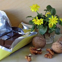 Пазл: Шоколад с орехами