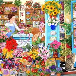 Пазл: Цветочный магазин