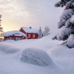 Пазл: Зимняя Швеция