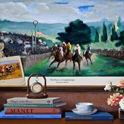 Пазл: Картины в картинах / Гонки на лонгчемп