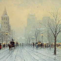 Пазл: Синий бульвар