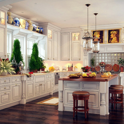 Пазл: Кухня в белых тонах