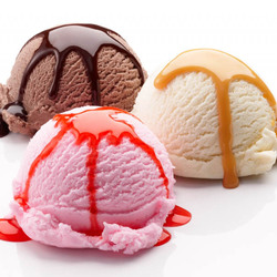 Пазл: Шоколадное, сливочное, клубничное мороженое