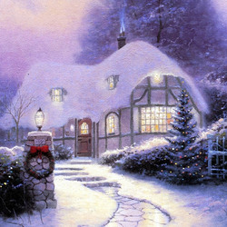 Пазл: Рождественский коттедж 1990