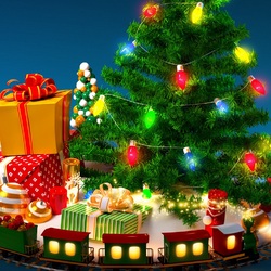 Пазл: Вокруг ёлки