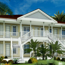 Пазл: Дом среди пальм