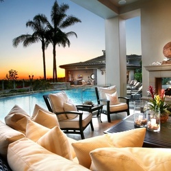 Пазл: Вечер у бассейна