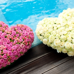 Пазл: Сердца из роз